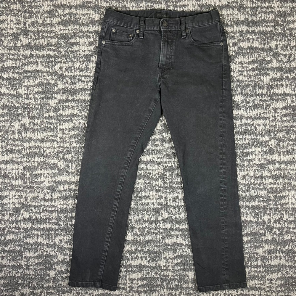 Uniqlo Jeans Slim Fit Mens 28 Black Denim Stretch Casual 321-400130 Minimalist